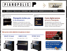 Tablet Screenshot of pianopolis.fr